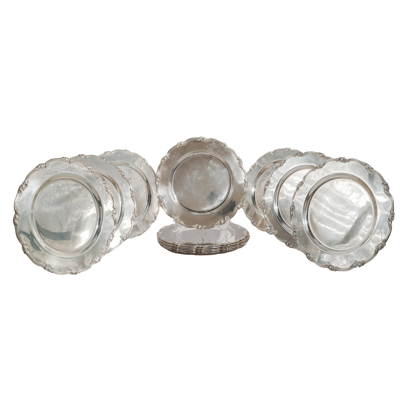 (12 Pc) Camusso Sterling Silver Plates (1 of 8)