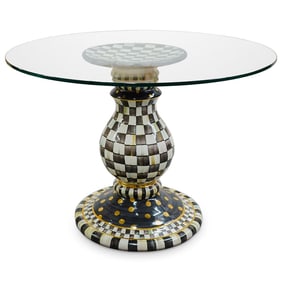 MacKenzie-Childs Ceramic & Glass Table
