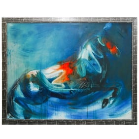 Roger Sanguino Albornoz Large Giclee on Canvas Painting