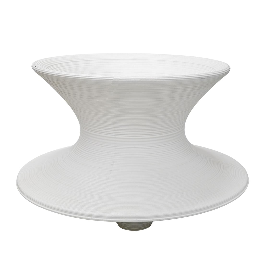 Thomas Heatherwick Italian Magis Spun Chair: Thomas Heatherwick Italian Magis Spun Chair 21st Cent, Italy An Italian Magis 'Spun Chair' designed by Thomas Heatherwick, composed of molded plastics. Marked at side. H: 28" Dia: 36"