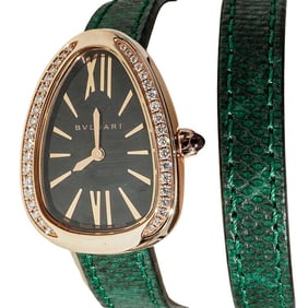 Bvlgari Serpenti 18K Gold and Diamond Ladies Watch