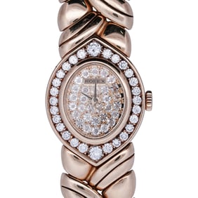 Vintage Rolex 18k Gold and Diamond Ladies Watch