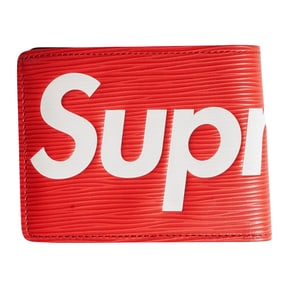 Louis Vuitton x Supreme Red Leather Wallet