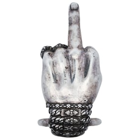 Chrome Hearts "Middle Finger" Sterling Silver Ring