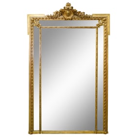 Large 19th C. Louis XV French Mirror