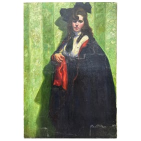 Doris Rappaport 'Portrait of a Female Rider, 1928' Painting