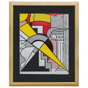 Roy Lichtenstein “Arrow & Column" Colored Lithograph