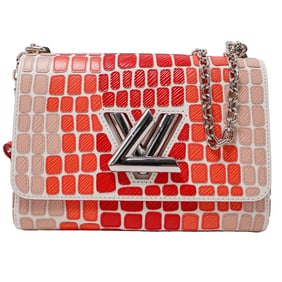 Louis Vuitton Epi Savane Twist Shoulder Bag MM Red