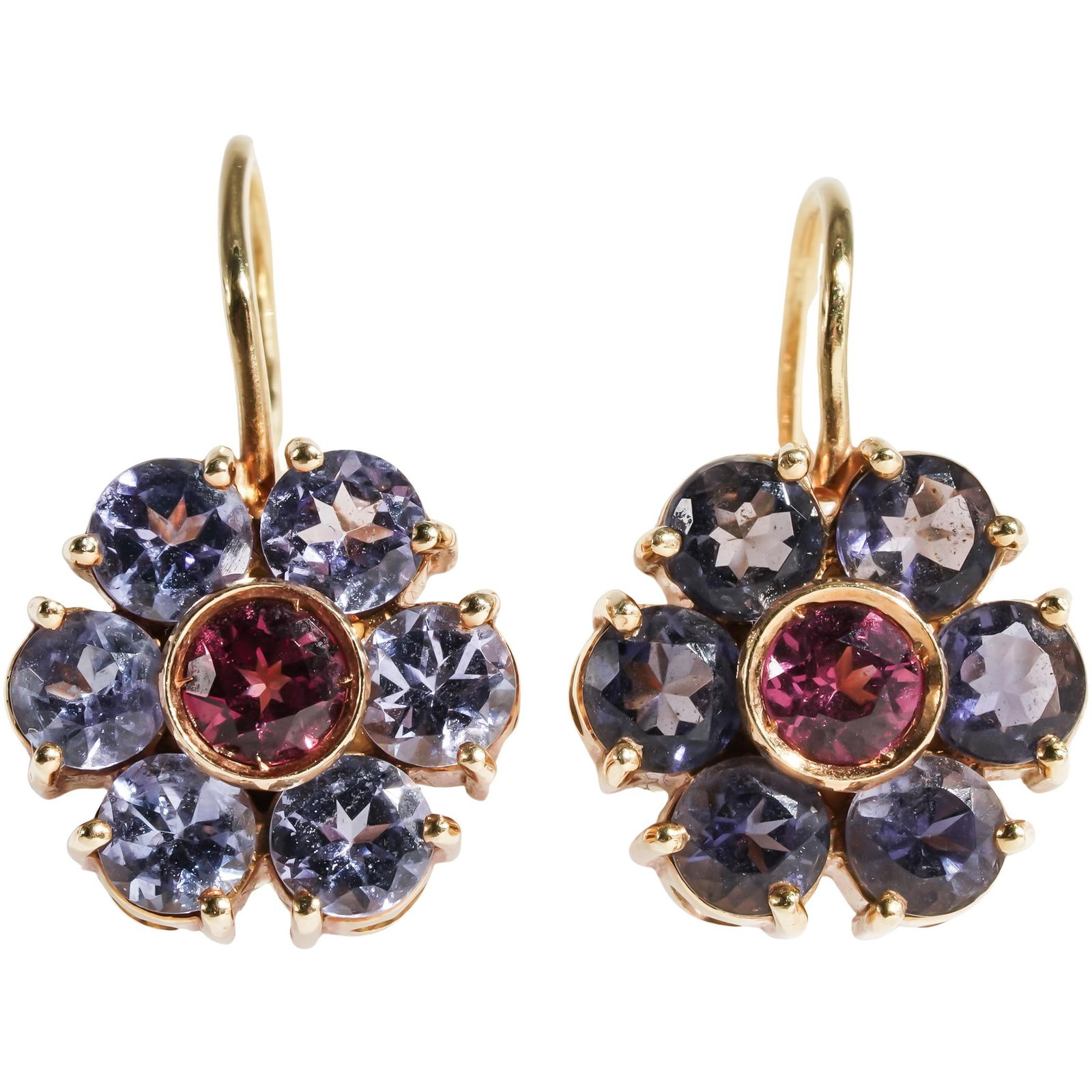 Pasquale Bruni 18K Gold and Tanzanite Flower Earrings (1 of 7)