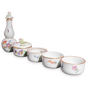 (5 Pc) Antique Meissen Porcelain Assorted Grouping
