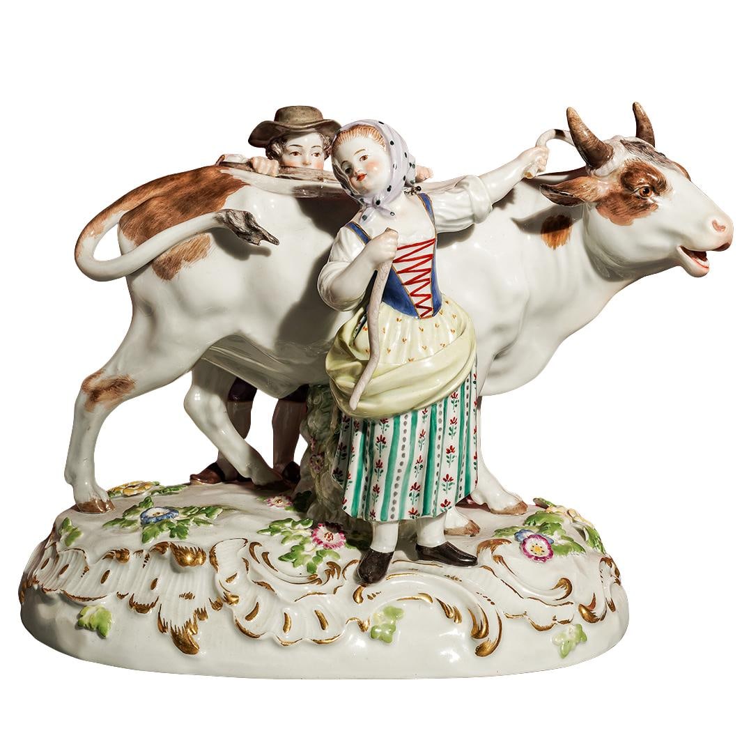Late 19th Cent. Meissen Porcelain Figurine (1 of 7)