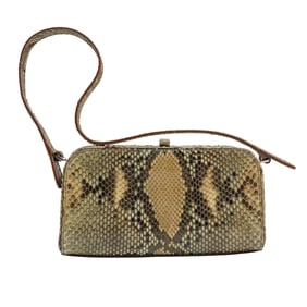Gucci Python Shoulder Clutch