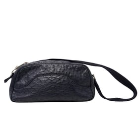 Prada Coccodrillo-Trimmed Antic Shoulder Bag