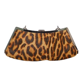 Christian Dior Cheetah Print Mini Top Lock Bag