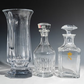 (3 Pcs) Baccarat Crystal Articles