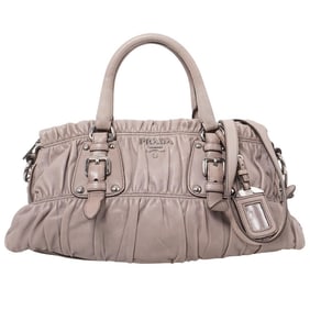 Prada Nappa Gaufre Shopping Satchel Pomice