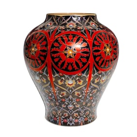 Zsolonay Enamel Vase