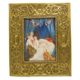 KPM Hand Painted Porcelain Plaque