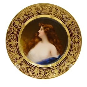 Royal Vienna Signed "Wagner" Portrait Plate