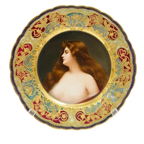 Royal Vienna Signed "Wagner" Portrait Plate