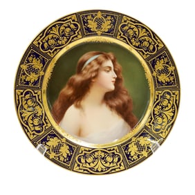 Royal Vienna Signed "Wagner" Portrait Plate