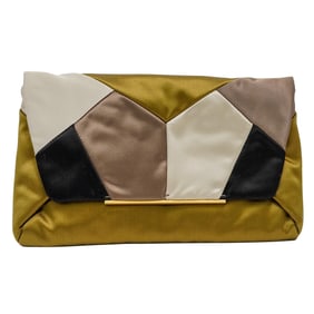Lanvin Satin Patchwork Clutch