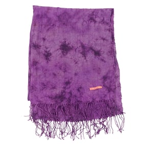 Kuna Purple And Fringe Shawl