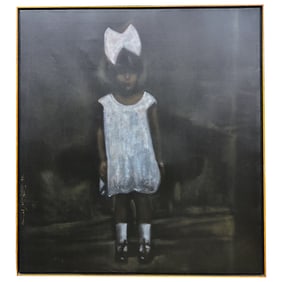 Signed Expressionist Realism Oil Painting