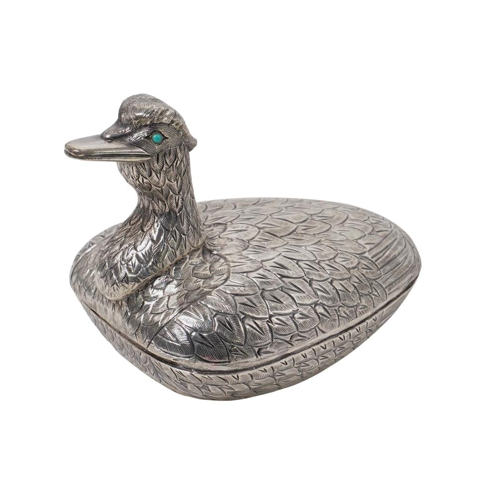 Tane Orfebres (est 1952, Mexico) Sterling Silver Duck Box (1 of 7)