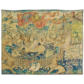 "Des Cerfs Ailes" French Tapestry