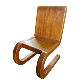 Vintage Designer Butcher Block Chair