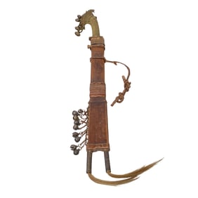Philippines T'Boli Kampilan Sword With Scabbard