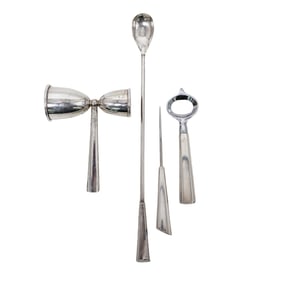 (4pc) Georg Jensen Sterling Silver Bar Set