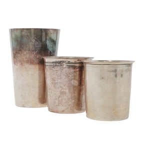 (3 pcs) Assortment of Silver Cups
