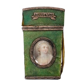 French Louis XVI Period Lacquer D'Amitié Souvenir Case