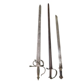 (3 Pc) Antique Broadsword & Longswords