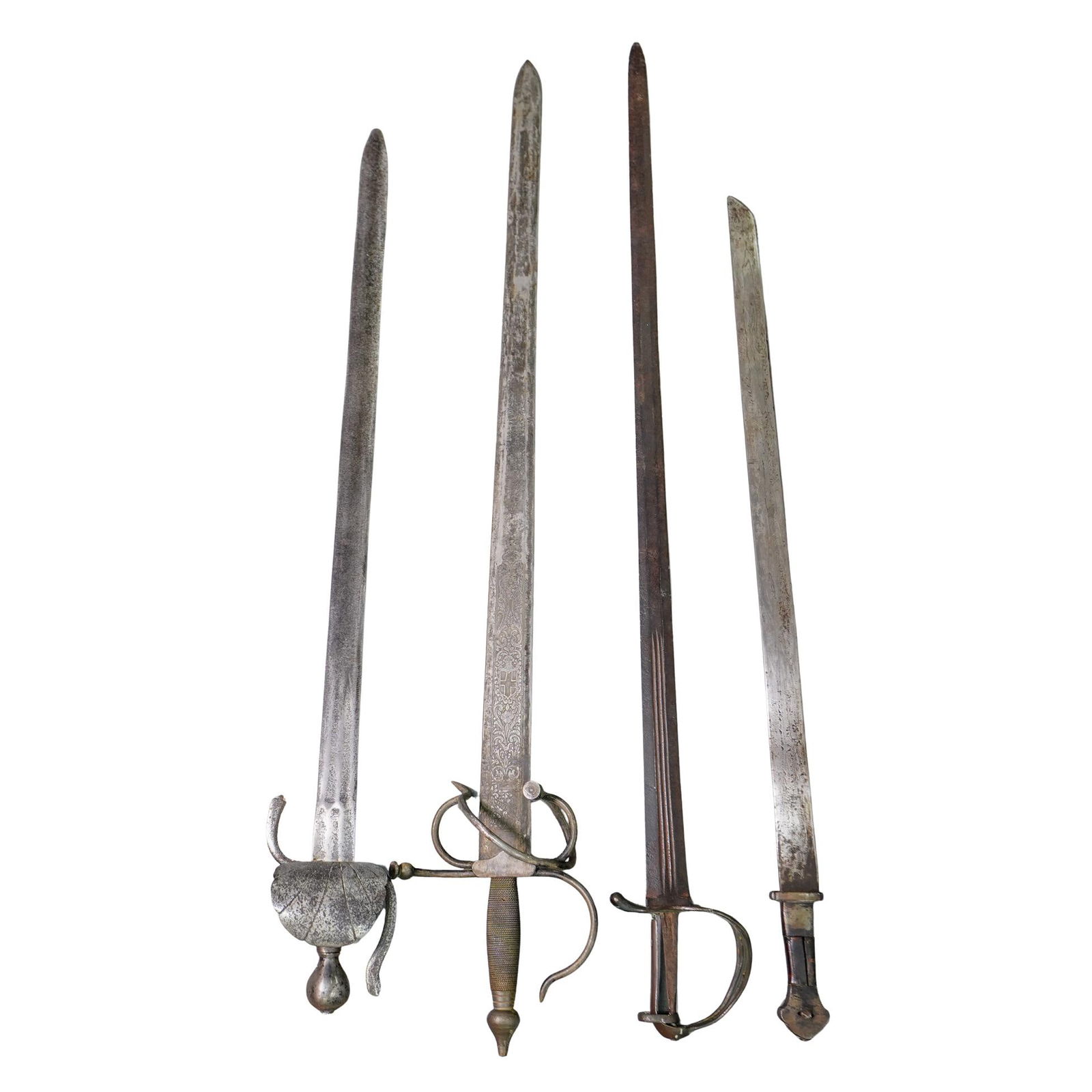 (3 Pc) Antique Broadsword & Longswords (1 of 3)