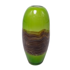 Incamiciato Murano Art Glass Vase