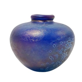 Mark Peiser 1970s Iridescent Vase