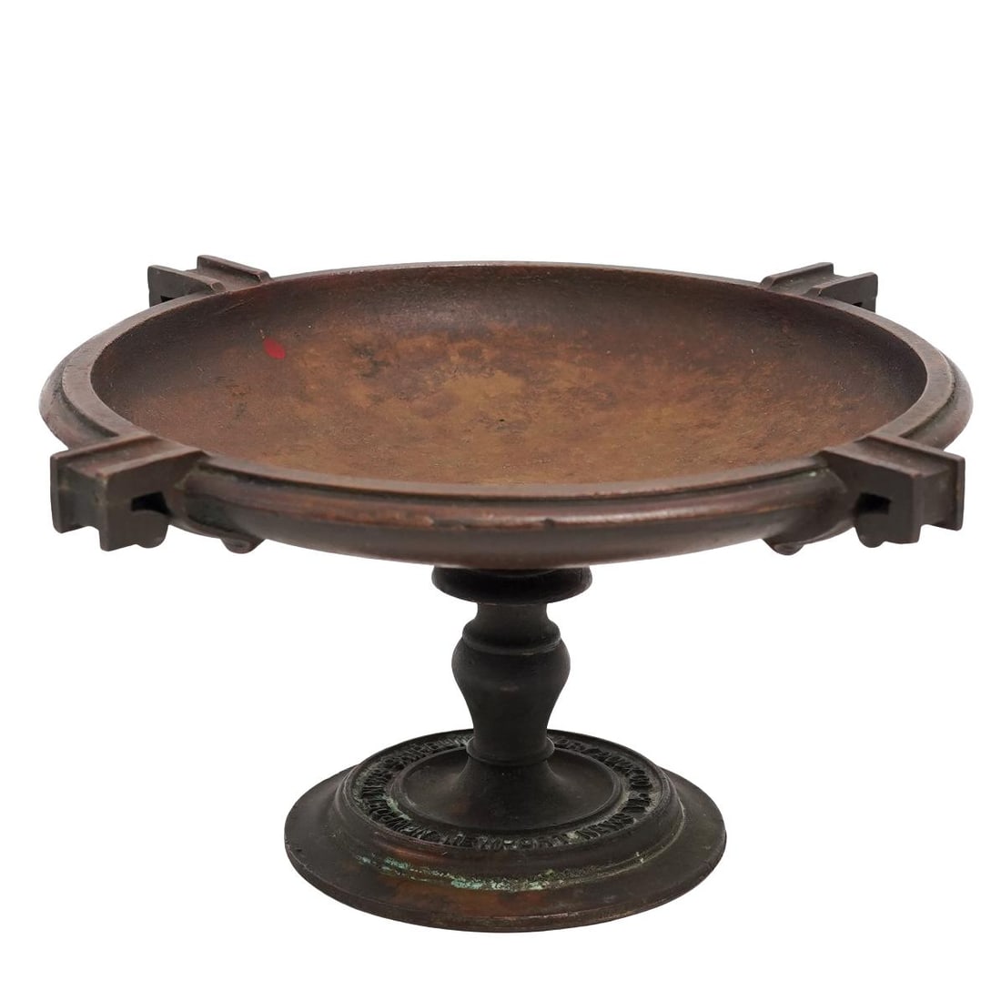 Antique Cox, Nostrand, and Gunnison Inc Metal Tazza: Antique Cox, Nostrand, and Gunnison Inc Metal TazzaEarly 20th century, AmericanA Cox, Nostrand, and Gunnison Inc (established early 20th century, American). Coverted from a chandelier base. Marked on