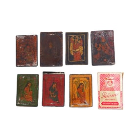 (2 pcs) Sets of Antique Persian/German Playing Cards