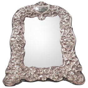 Vintage Sterling Silver Repousse Frame