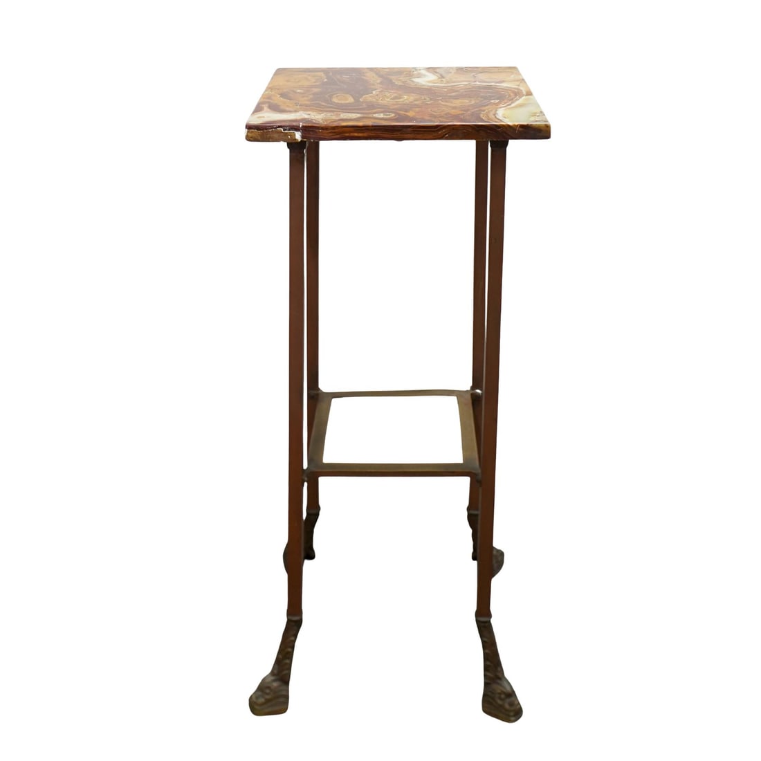 Marble Top Bronze Pedestal