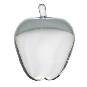 Steuben Crystal Glass Apple Paperweight
