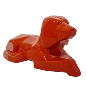 Jaru Art Pottery Cubist Dog Sculpture