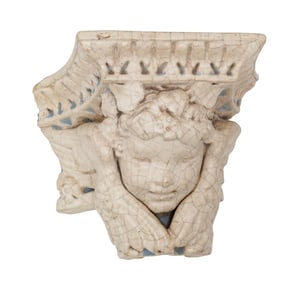 Rookwood Pottery Cherub Facade Corner