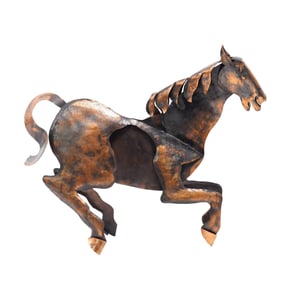 Mixed Metal Horse Statue