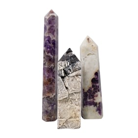 3pc large crystal oblisks (find crystal type)