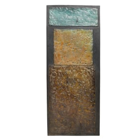 Vintage Mixed Metal Wall Plaque