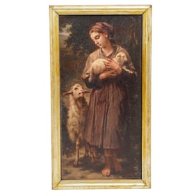 After William-Adolphe Bouguereau (France, 1825) Panel Painting